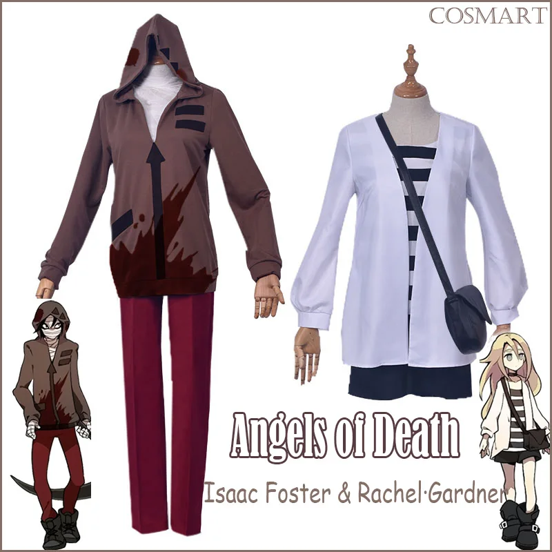 [Сток] Аниме игра ангелы смерти Рей Зак Рейчел Гарднер Исаак Фостер косплей костюм, унисекс на Хэллоуин Карнавал S-3XL