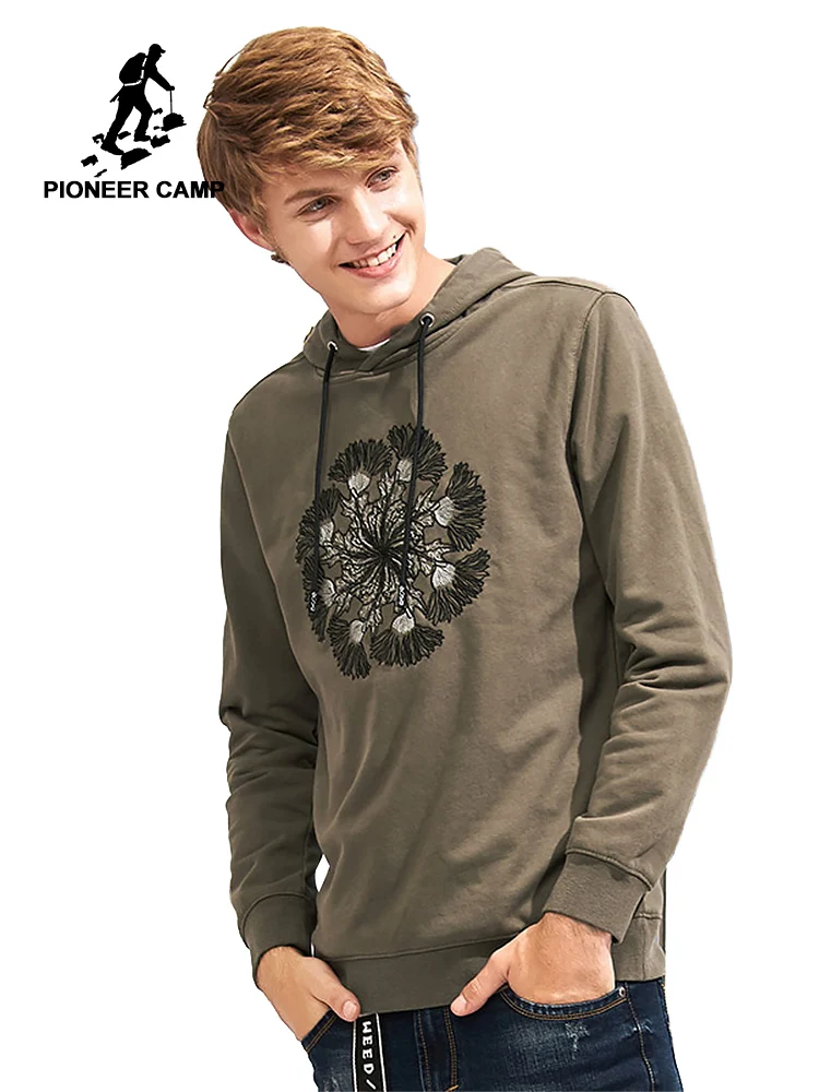

Pioneer Camp high quality embroidery pattern hoodies men