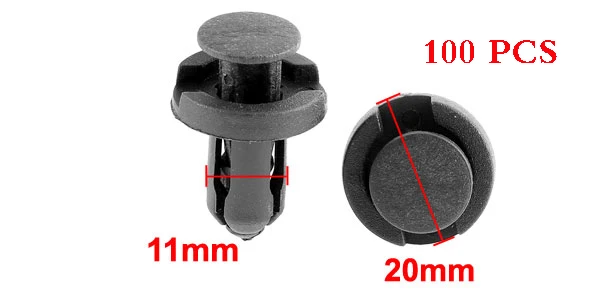 Новинка 100 шт полезные фиксаторы заклепки защитные коврики авто крепеж для Mitsubishi Mirage Montero Sport Outlander Pajero Space