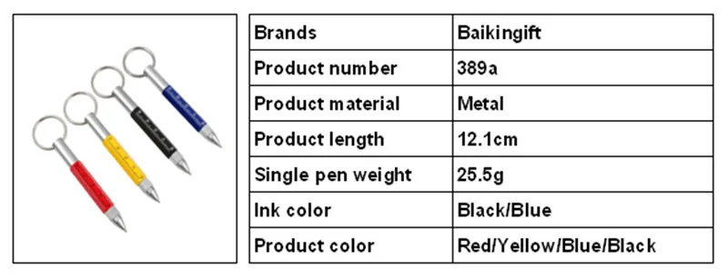 GENKKY 1 шт./лот новая многофункциональная ручка Мини карманного размера металлическая шариковая ручка вращающаяся маленькая портативная масляная Ручка инструмент брелок с ручкой