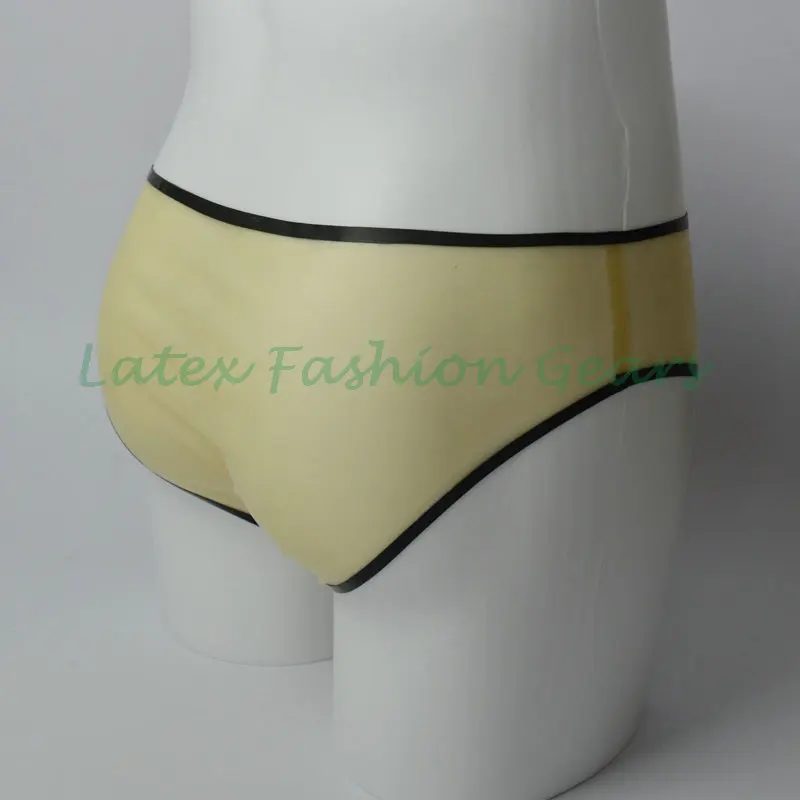 ! 100% Handmade Sexy Male Transparent Latex Underwear Rubber Panties & Briefs Plus Size Hot Sale