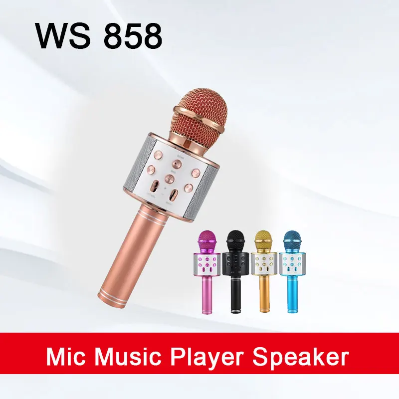 

Bluetooth Wireless Microphone Karaoke Mic Music Player Speaker Handheld Microphone Singing Recorder KTV Microphone