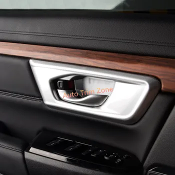 

Interior ABS Matt 4PCS Door Handle Bowl Cover Trim For Honda CR-V CRV 2017-2018
