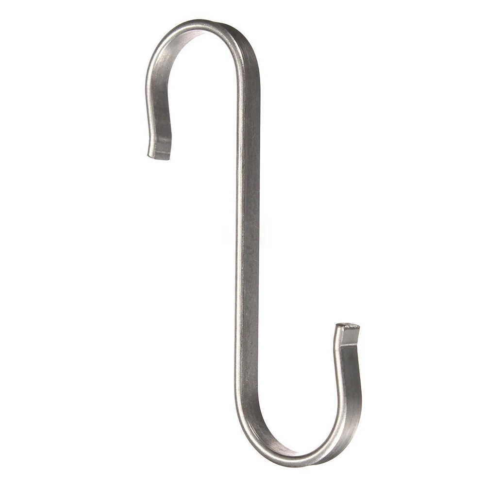 

Practical Boutique 10 pcs S Hook Towel Hooks Kitchen Hook Clothes Towel Rail Stainless Steel