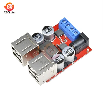 

DC 5V Car USB Power Charger Power Supply Module DC-DC Step-down Buck Converter 8V-35V To 5V 8A 4 port USB Output Charging Board