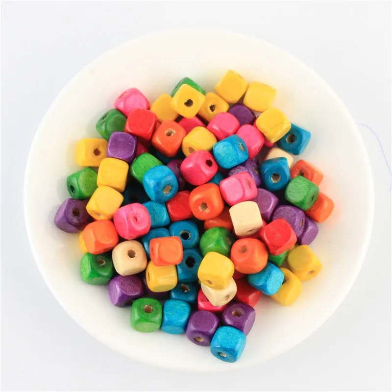 

50pcs Wooden Beads Natural Wood Spacer beads Ball 10mm Jewelry Making Toy DIY Bracelet Necklace