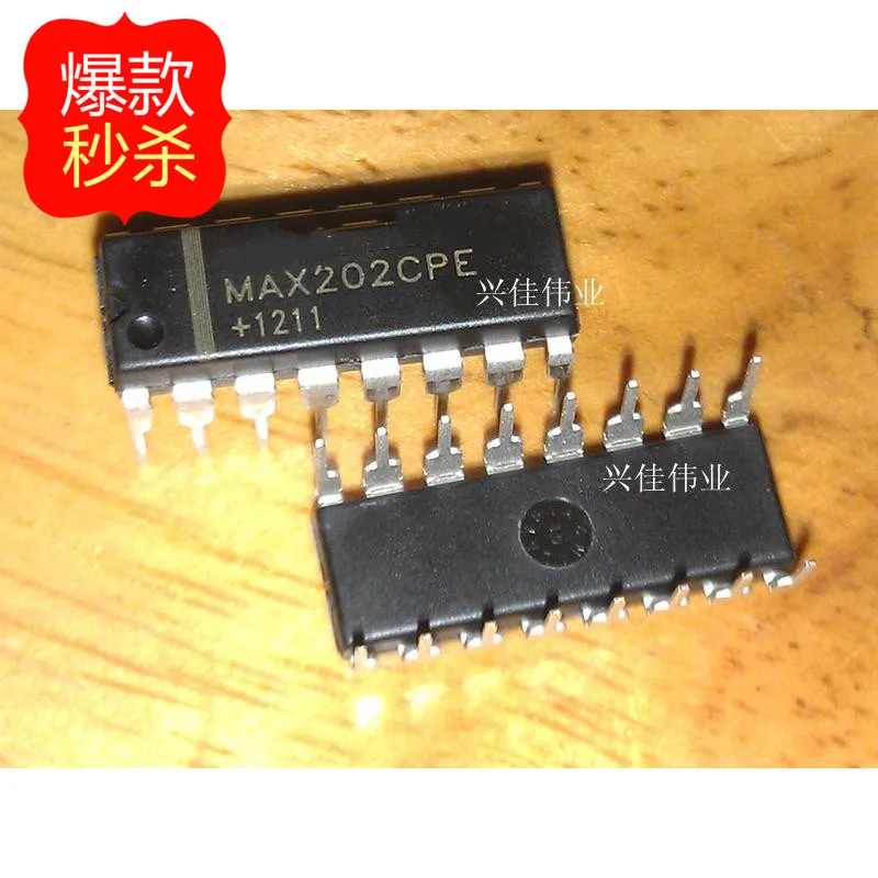 10 шт. Новинка MAX202 MAX202CPE MAX202EPE DIP16 пятно | Электронные компоненты и принадлежности