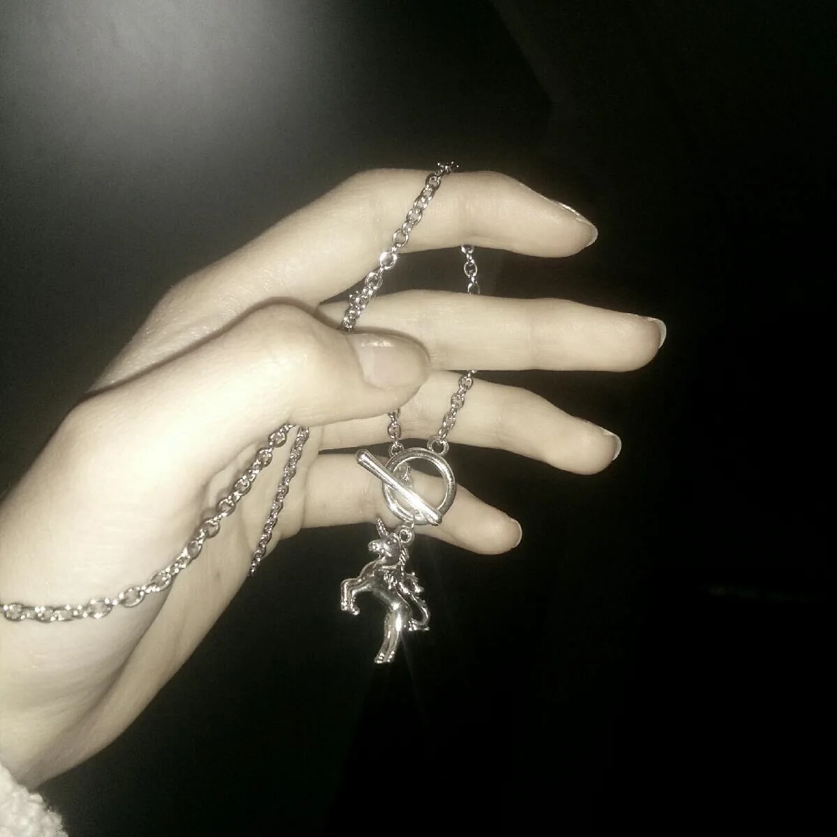

Europe and America Punk Harajuku Retro Unicorn Necklace Temperament Wild Pendant Clavicle Chain Cool Girl Boy Necklace