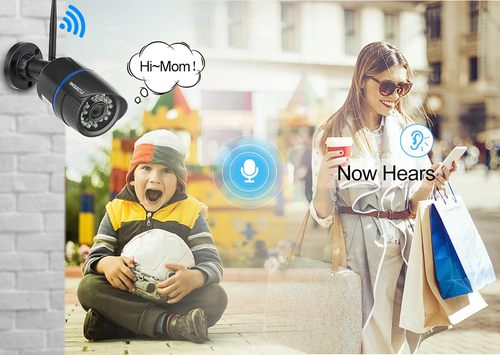 MISECU широкий формат 2 8 мм Wi Fi IP камера Аудио запись 960 P HD сети 1.3MP SD карты и