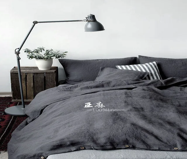 Natural Pure Washed Linen Duvet Cover French Bed Covers Natural Pure Washed Linen Duvet Cover French Bed Covers Flax Bedding Softened Twin