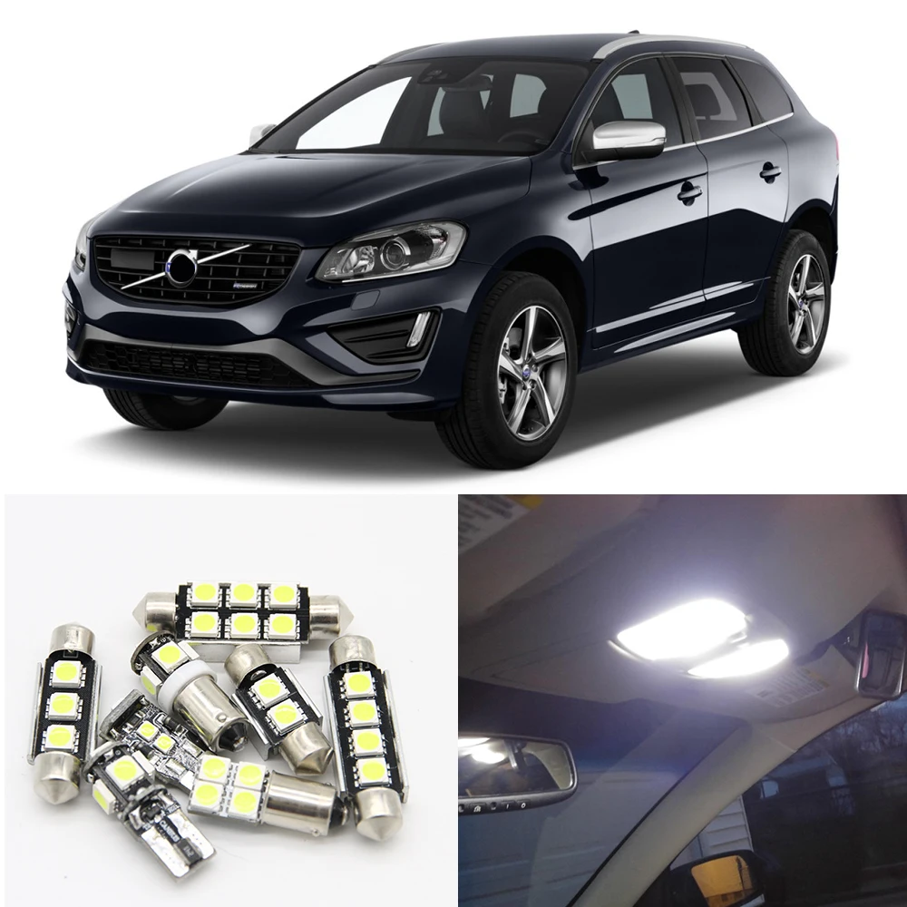 14x White No Error Auto LED Light Bulbs Interior Package Kit For 2009