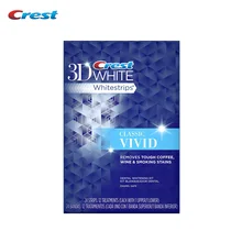 Crest 3D WHITE Classic Vivid Whitestrips Teeth Whitening Professional Tooth Whitener Oral Care 12 treatments/ 24 strips