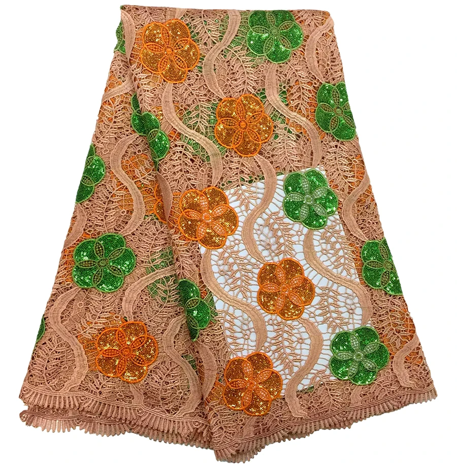 

Wholesale high quality african lace fabric for nigerian wedding 2016 cord lace asi ebi 5yards/lot