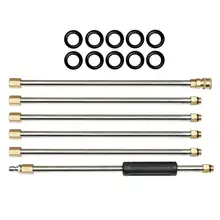 6 шт., 15 дюймов, удлинительная палочка для мойки под давлением, набор 1/4, БЫСТРОРАЗЪЕМНАЯ насадка для автомобильного водяного пистолета, аксессуары для чистки