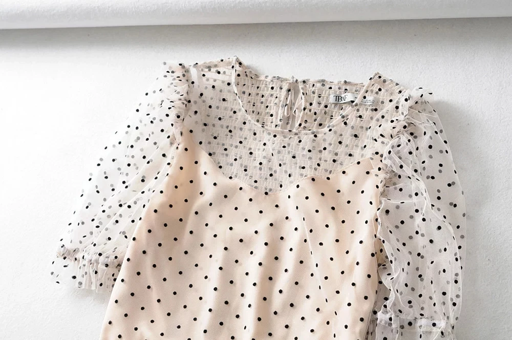 Увядшая уличная блуза в горошек с подкладкой, сексуальная блуза mujer de moda, кимоно, блузка для женщин, женские топы и блузки размера плюс