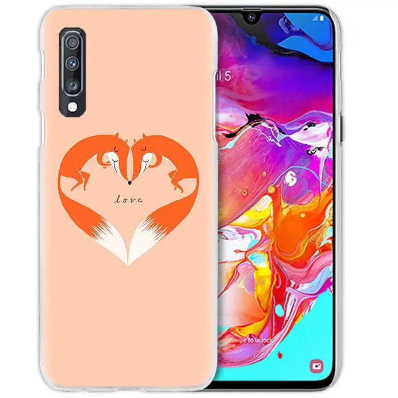 Чехол для samsung Galaxy A50 A70 A20e A40 A30 A20 A10 A8 A6 Plus A9 A7 жесткий прозрачный чехол для телефона