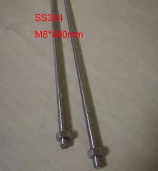 

Metric M8 Stainless Steel Thread Rod Threaded Bar, About 490mm / pc, 5pcs/lot