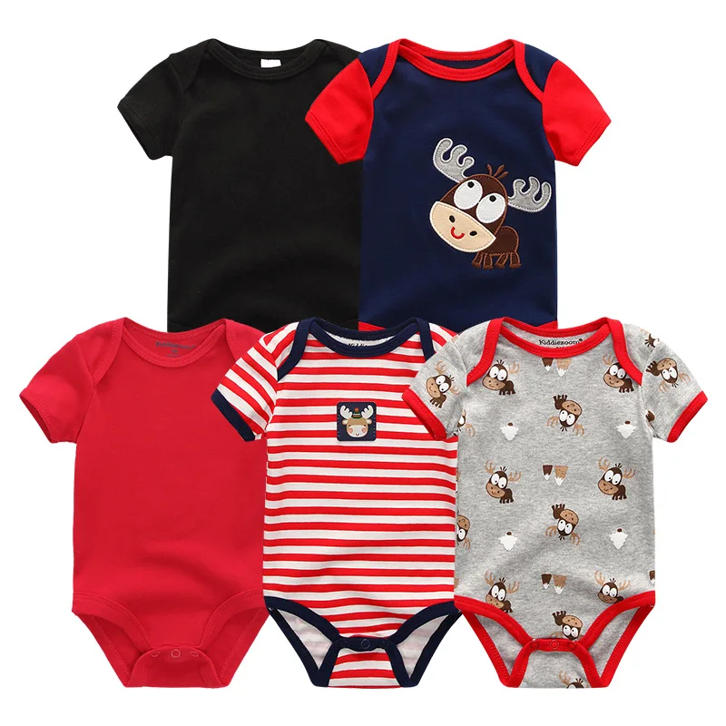 Одежда для новорожденных девочек и мальчиков, модная одежда с короткими рукавами для младенцев, Roupas de bebes, хлопковые пижамы для малышей 3, 6, 9, 12 месяцев, jongen - Цвет: Baby Clothes BDS5127