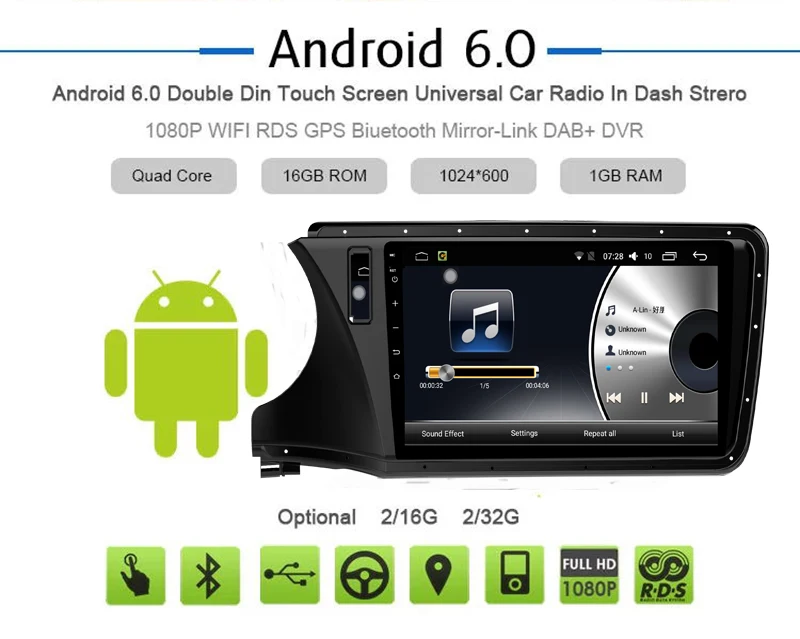Excellent Android 7.1 1 Din Car Multimedia DVD Player For Honda City 2015-2017 GPS Navigation System With Carplay/Bluetooth/Dual-zone 1 Excellent Android 7.1 1 Din Car Multimedia DVD Player For Honda City 2015-2017 GPS Navigation System With Carplay/Bluetooth/Dual-zone 1
