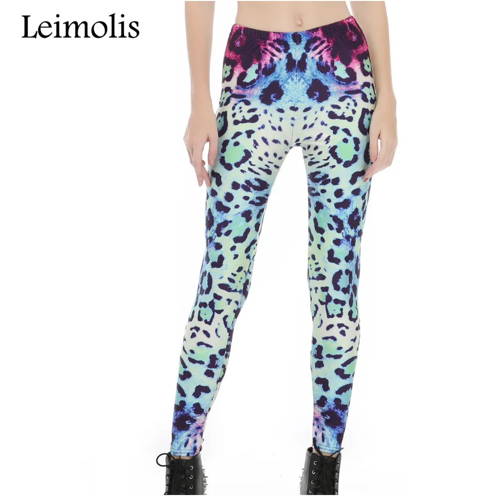 

3D print gloomy Leopard winter warm Harajuku punk adventure time workout push up spandex plus size fitness leggings women pants