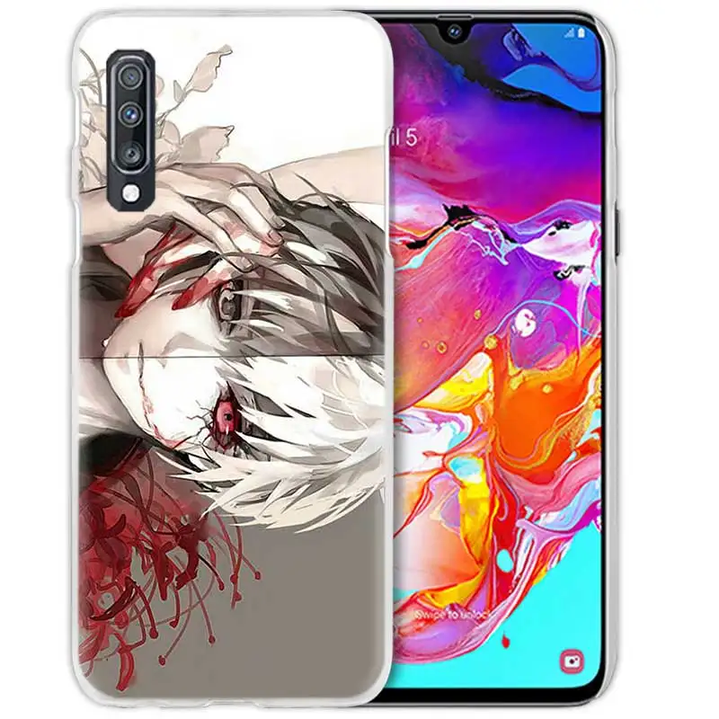 08 Аниме чехол для samsung Galaxy A50 A8 A6 плюс A70 A20e A40 A30 A20 A10 A9 A7 жестркий прозрачный Капа чехол для телефона чехол в стиле анимации «Токийский вампир» - Цвет: 08
