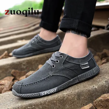 

Men Canvas Shoes Breathable Comfortable Mens Shoes Casual Slip On Casual Flat Shoes Loafers Chaussure Homme