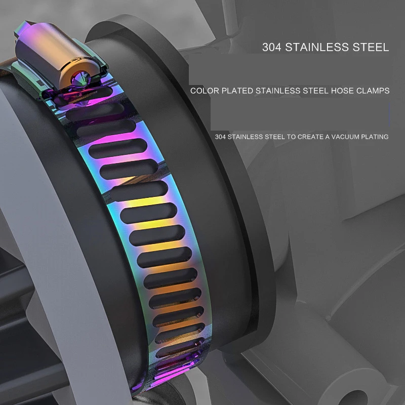 Хомуты Для Шланга 304 из нержавеющей стали, хомут для шланга, аксессуары для автомобиля и мотоцикла, регулируемый фиксированный зажим для мотокросса