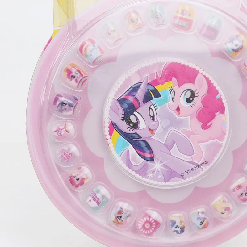 Новые игрушки My Little Pony, ПВХ Стикеры с изображением пони, детские наклейки для ногтей для девочек, Съемные 3D радужные наклейки, сумеречные сверкающие Пинки пай