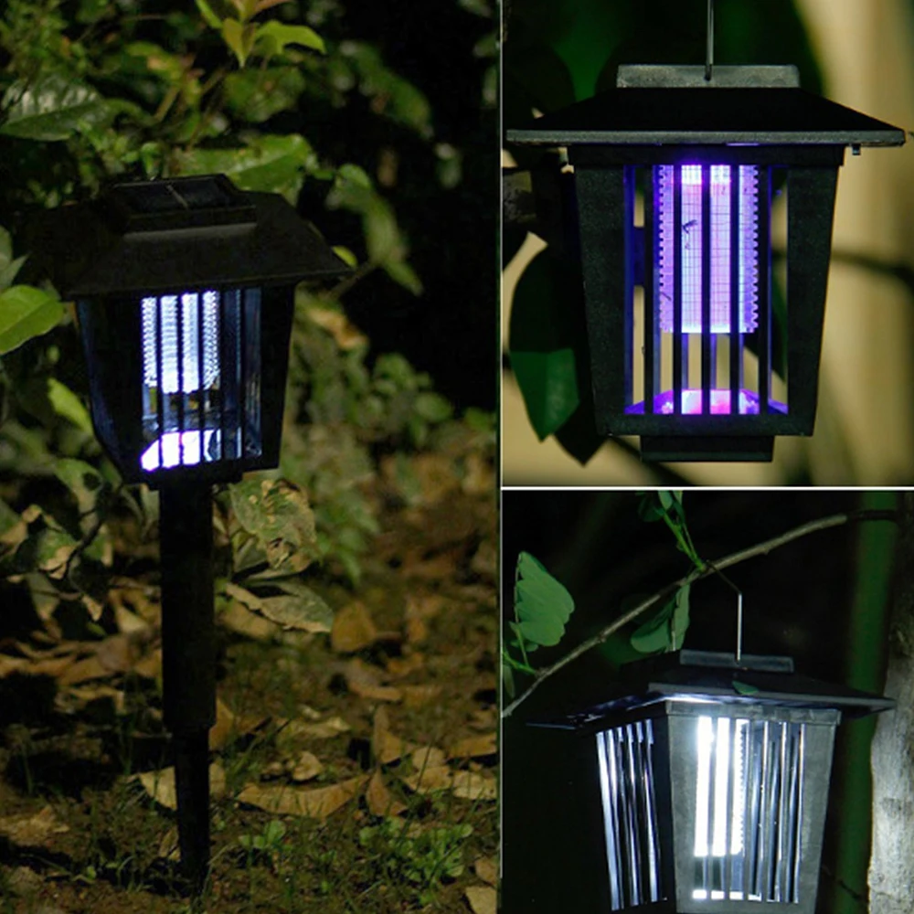 

Mosquito Killer Water-proof LED UV Mosquito Killer Outdoor Garden Lawn Light Solar Insect Pest Bug Mosquito Killer Zapper Lamp