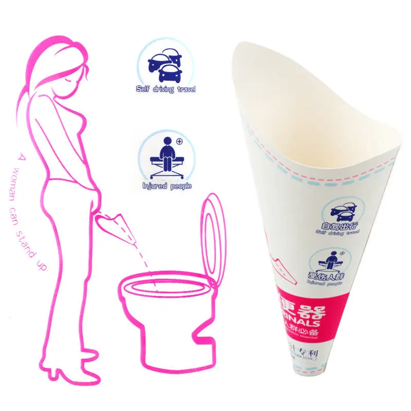 

Disposable Paper Urinal piss female standing Urination Device Stand Up Pee funne for Camping Travel Portable Female Pee Toilet