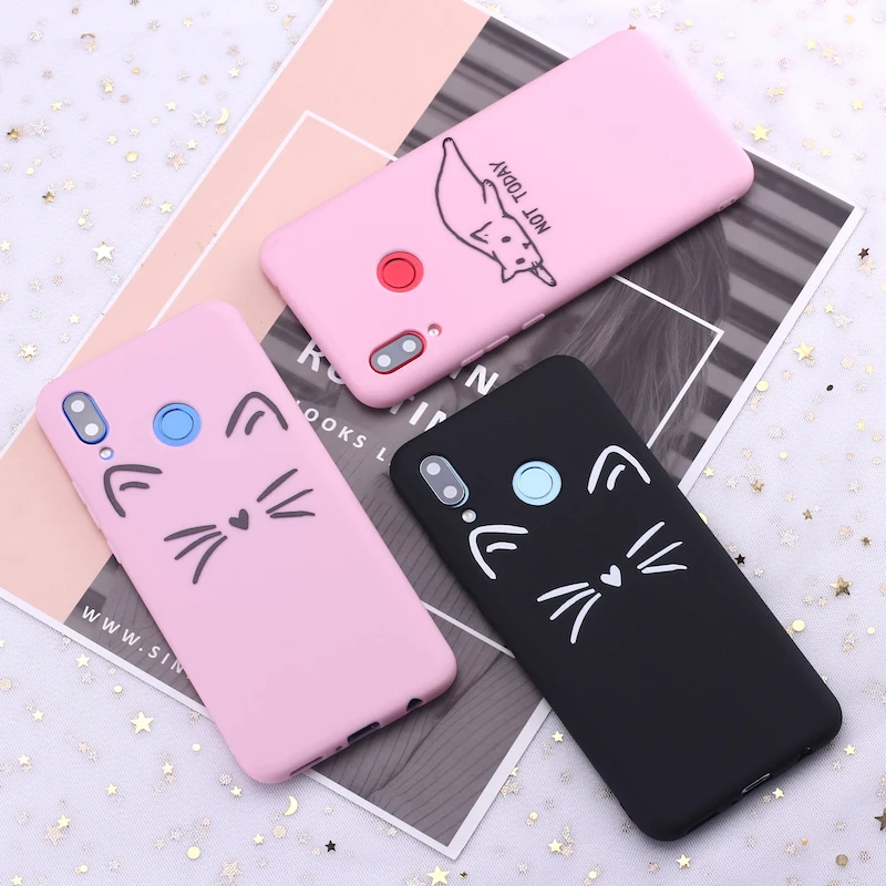 Силиконовый чехол для телефона Huawei Honor Mate 10 20 Nova P20 P30 P Smart Cat kittens Memes Kitty|Бамперы| |