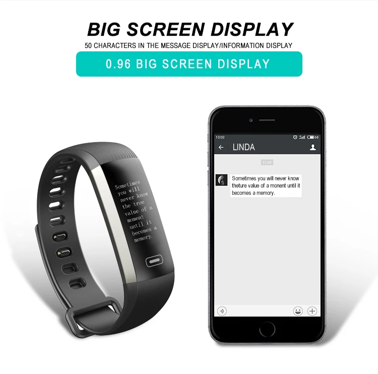 R5MAX новейшие кровяное давление фитнес браслет пульсометр кислородный монитор сообщение Смарт фитнес-браслет часы для IOS Android