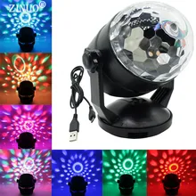 ZINUO сценический светильник ing эффект голосового управления RGB светодиодный сценические лампы батарея кристалл магический шар лазерный проектор диско DJ вечерние светильник