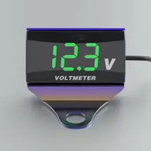 8 V-150 V светодиодный вольтметр с цифровым дисплеем для автомобиля, мотоцикла, измеритель напряжения, панель с кронштейном