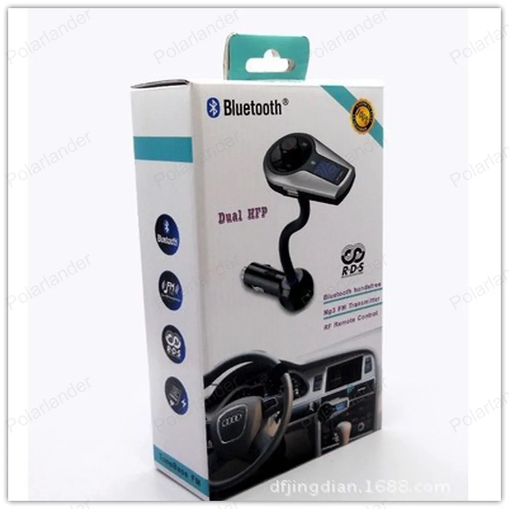 Громкой связи Bluetooth V2.1+ EDR Громкая связь Bluetooth автомобильный набор, свободные руки, поддержка SD/TF/USB/Встроенный FM передатчик пультом дистанционного управления