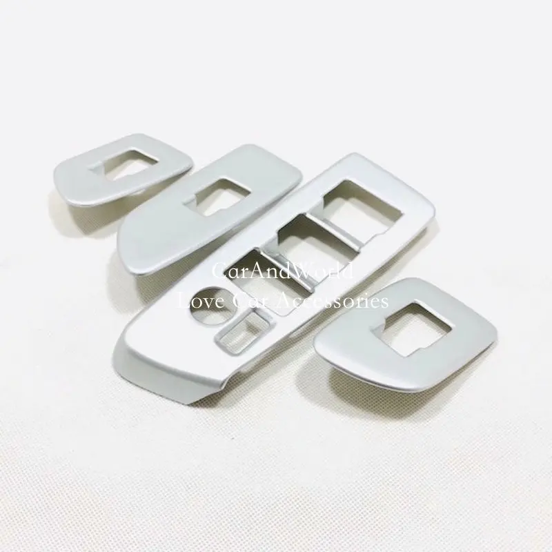 For Toyota Avalon XX50 2019-2021 Interior Door Window Armrest Cover Glass Switch Frame Trims ABS Chrome Car Styling Accessories |