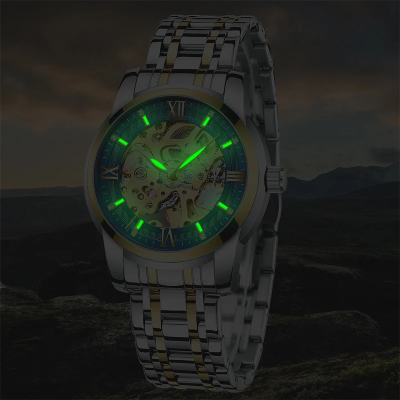 المغليث أزياء الرجال التلقائي الميكانيكية ووتش للماء مضيئة السيارات تاريخ أسبوع القمر المرحلة الساعات الرجال الرياضة توربيون ساعة المغليث أزياء الرجال التلقائي الميكانيكية ووتش للماء مضيئة السيارات تاريخ أسبوع القمر المرحلة الساعات الرجال الرياضة توربيون ساعة