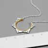Lotus Fun – collier en argent Sterling 925 fait à la main pour femmes, bijoux fins et créatifs, minimaliste, fleur de Lotus ► Photo 3/6