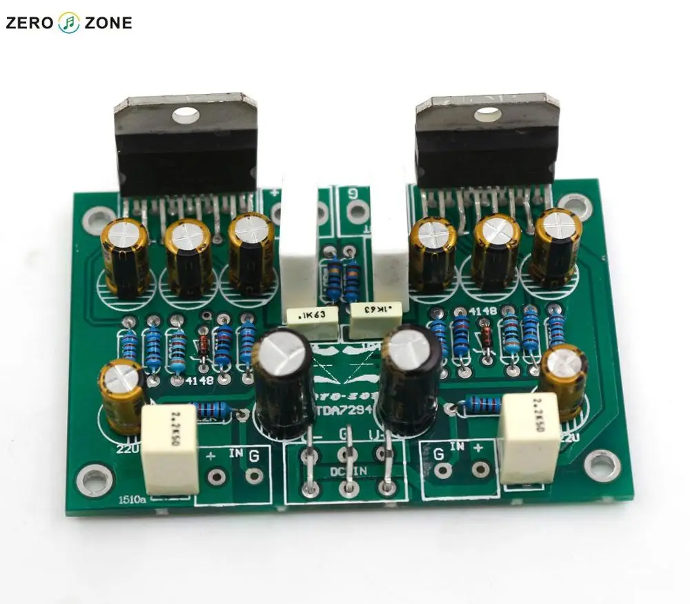 GZLOZONE TDA7294 Stereo Pure Amplifier Board DIY AMP-in Amplifier from