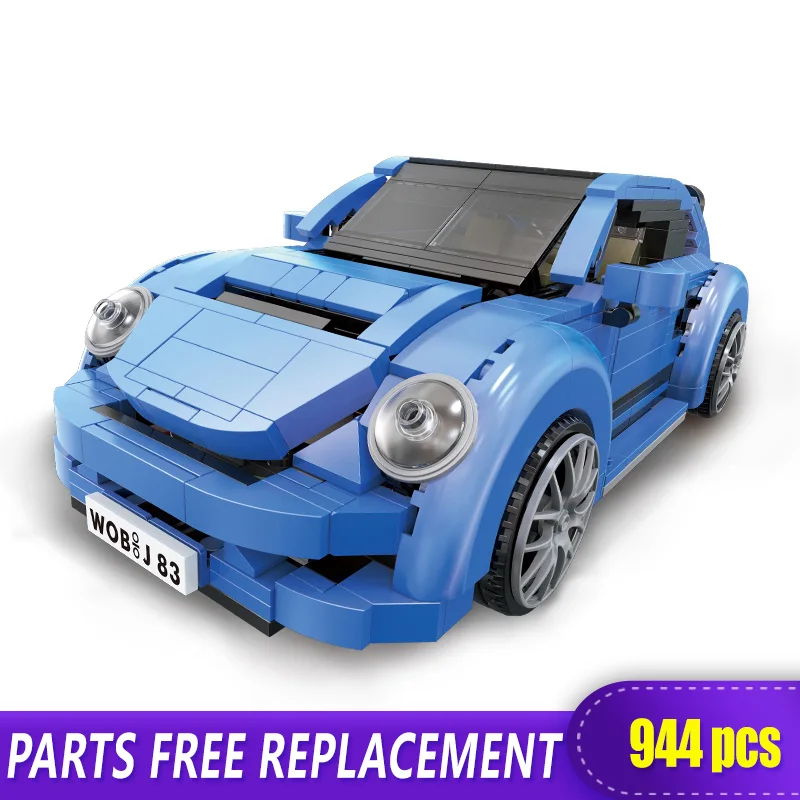 Xingbao Technic автомобильные блоки 944 шт. Volkswagen Beetle автомобиль строительные игрушки для
