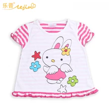 LeJin/детская одежда для девочек 2-8 лет, блузка для девочек, летняя одежда из хлопка