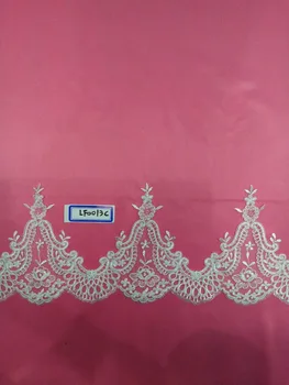 

Quality Free shipping 15yards Embroidery Lace Trim With Corded Wedding Gown