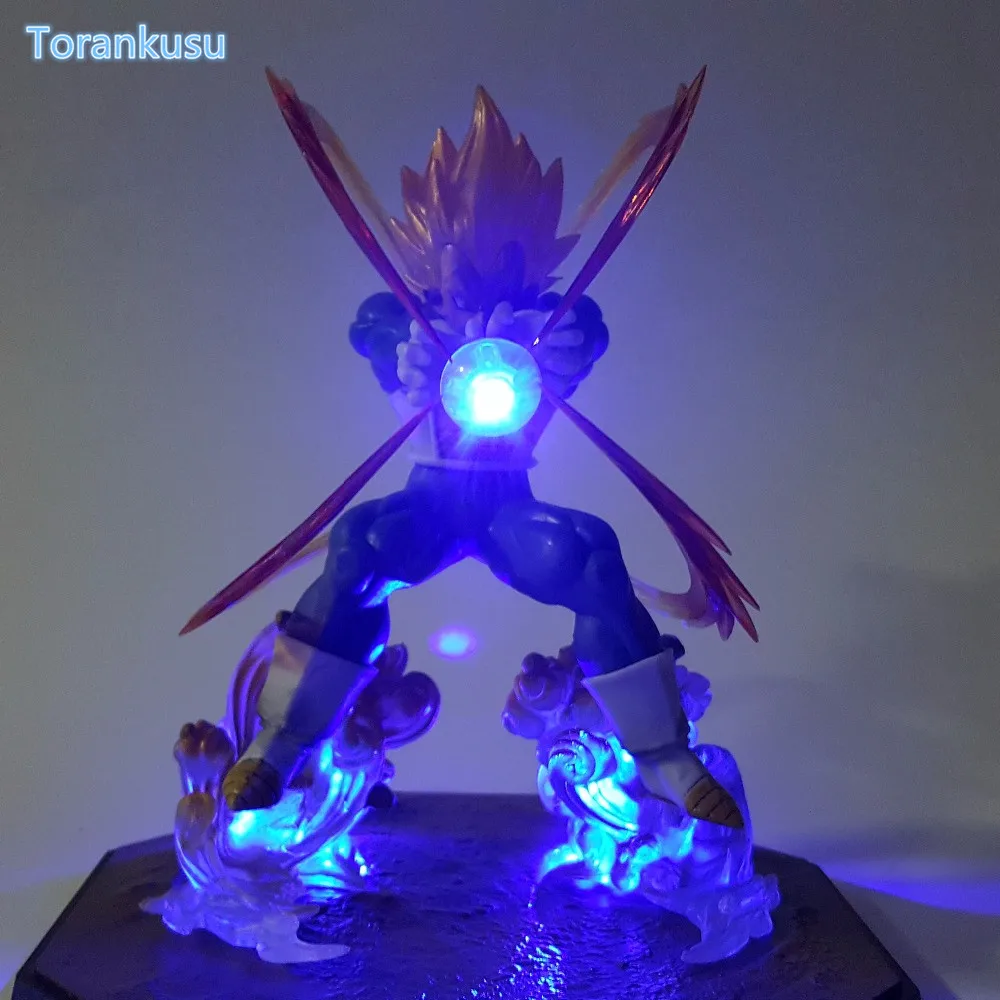 Dragon Ball Z Action Figure Vegeta Figurts Zero Led Light DIY Display