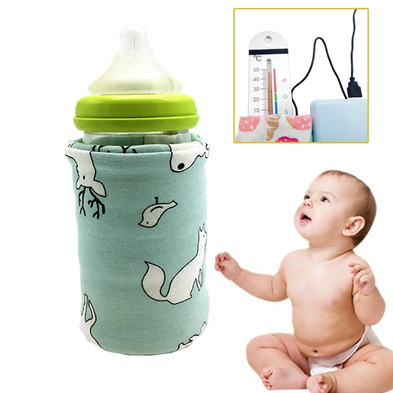 USB портативный детский подогреватель бутылочек для молока 40C для новорожденных, бутылочки для младенцев, Термосумка для детских бутылочек
