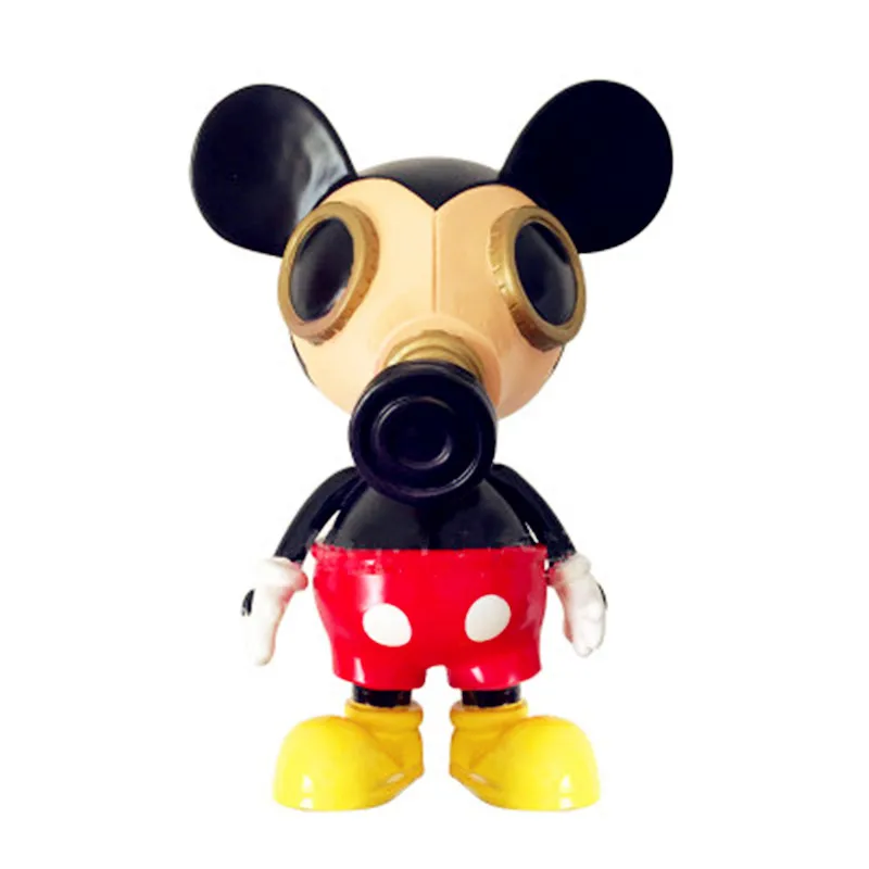 

Original Fake KAWS Gas Mask Mickey Mouse Street Art PVC Action Figure Model Giocattolo G1331