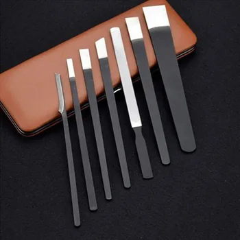 

Professional 7pcs /set Toe Nail Pedicure Knife Feet Care Tool Kit for Cuticle Dry Dead Skin Remover