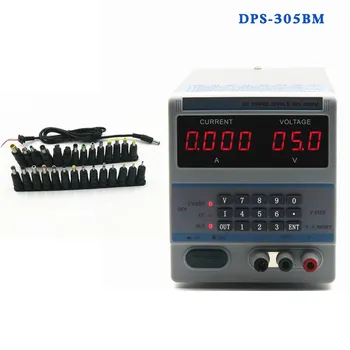 

4Ps Display 220V Digital Control 30V 5A DC Voltage Regulated Power Supply DPS-305BM + 28pcs Notebook Adapter Converter Plug