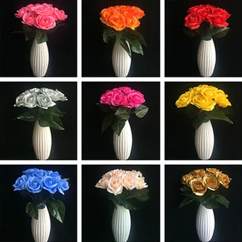 

60Pcs Fake Single Stem Rose Flower 30cm Roses for Event Party Wedding Centerpieces Bride Bouquet Artificial Decorative Flower