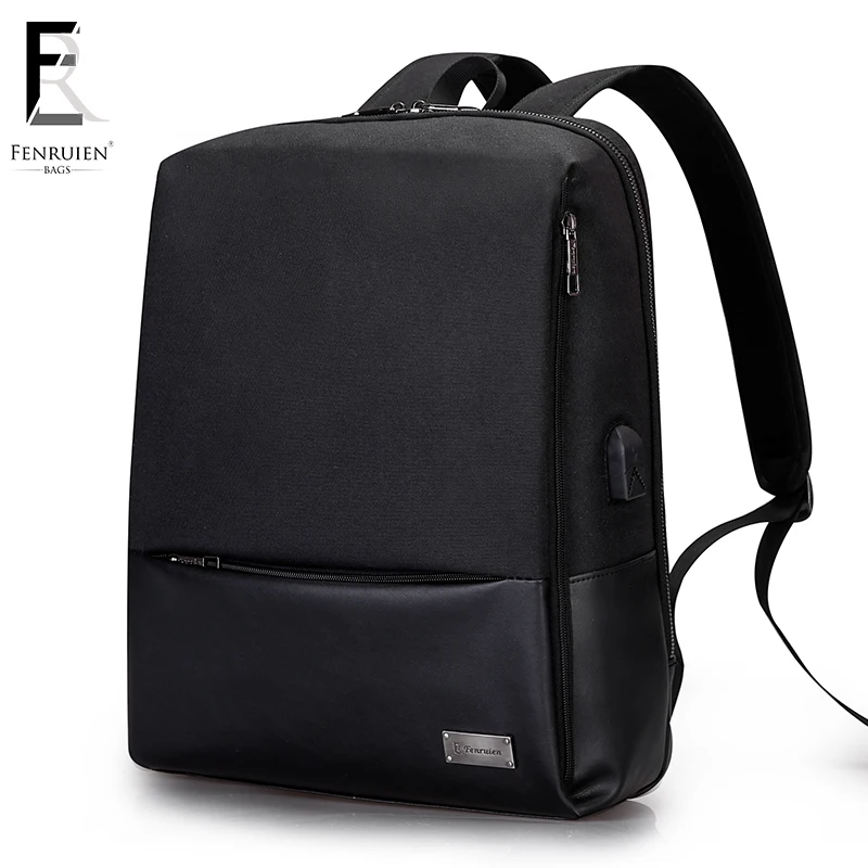

FRN New Men Backpack For 15.6 inch Laptop Backpack Large Capacity Student Backpack Casual Style Bag Water Repellent Mochila Male