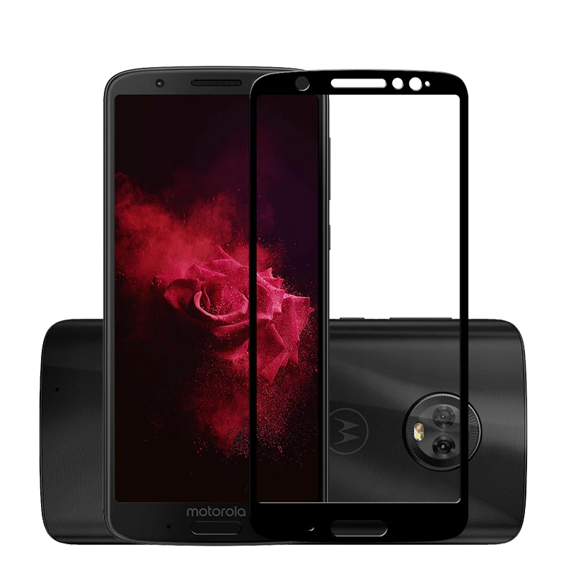 

Uppbo 3D Protective Glass For Moto G6 Play Plus Tempered Glass For Moto G6 Plus Moto 1S Glass Screen Protector Phone Film